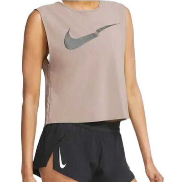 Nike Tops - NIKE Women's Dri Fit Run Division Pleated Running Tank Shirt   Large